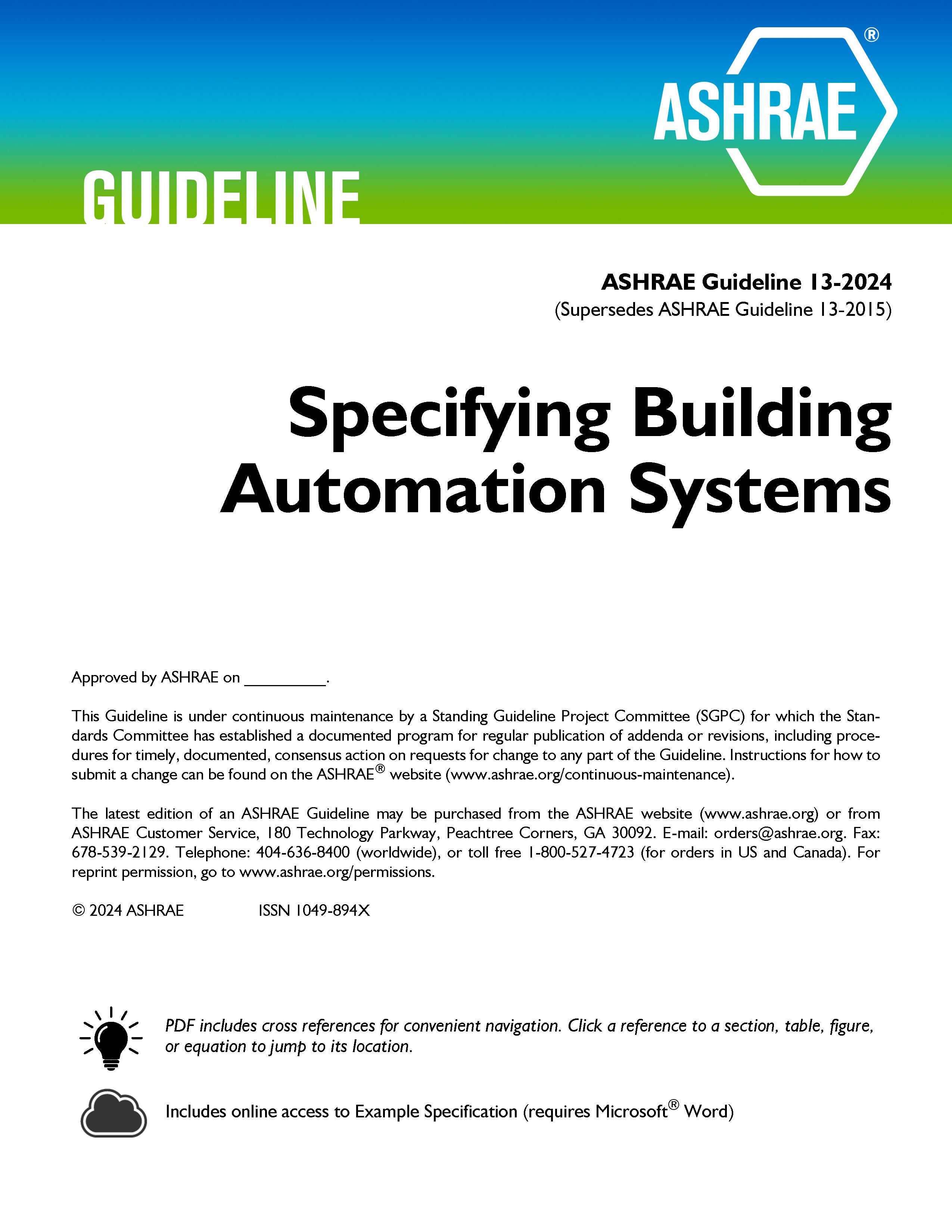 ASHRAE Guideline 13-2024